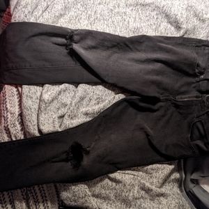 American Eagle black distressed jeans